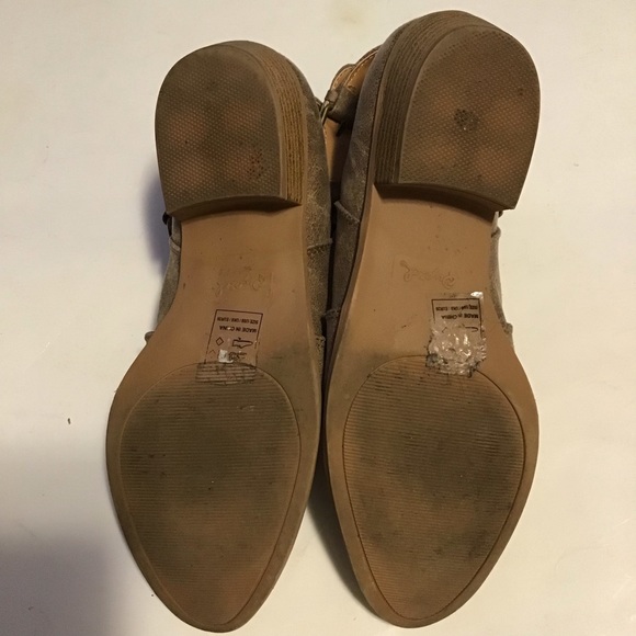 Qupid Brown Ankle Booties sz 8 - Picture 4 of 5